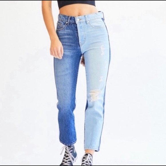 Revice Denim Two tone  Mom Jeans - Picture 8 of 8